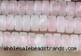 CRB2550 15.5 inches 2*4mm heishi rose quartz beads wholesale