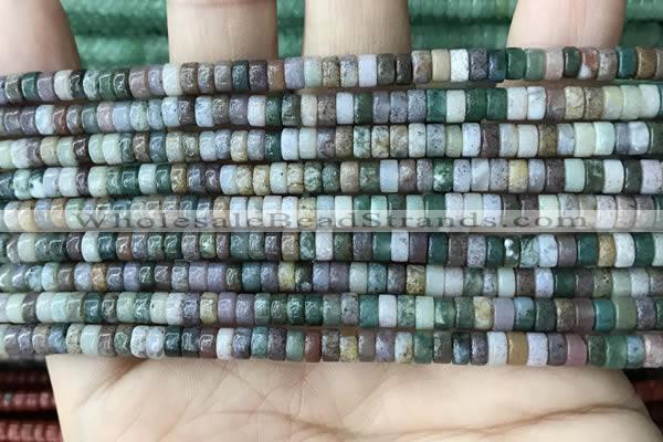 CRB2560 15.5 inches 2*4mm heishi Indian agate beads wholesale