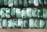 CRB2561 15.5 inches 2*4mm heishi moss agate beads wholesale