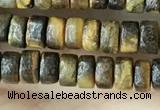 CRB2573 15.5 inches 2*4mm heishi yellow tiger eye beads wholesale