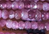 CRB2610 15.5 inches 2*3mm faceted rondelle ruby gemstone beads