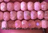 CRB2619 15.5 inches 2*3.5mm faceted rondelle rhodochrosite beads