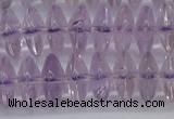 CRB262 15.5 inches 5*12mm rondelle amethyst gemstone beads