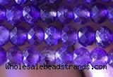 CRB2631 15.5 inches 3*4mm faceted rondelle amethyst beads