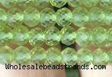 CRB2638 15.5 inches 3*4mm faceted rondelle peridot gemstone beads