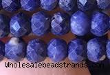 CRB2643 15.5 inches 3*4mm faceted rondelle sapphire beads wholesale