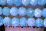 CRB2669 15.5 inches 3*4mm faceted rondelle amazonite beads