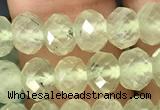 CRB2671 15.5 inches 4*6mm faceted rondelle prehnite beads