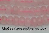 CRB2800 15.5 inches 4*6mm rondelle rose quartz beads wholesale