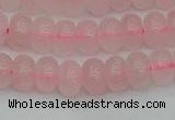 CRB2801 15.5 inches 5*8mm rondelle rose quartz beads wholesale