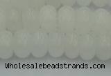 CRB2812 15.5 inches 6*10mm rondelle white jade beads wholesale