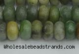 CRB2832 15.5 inches 6*10mm rondelle jade gemstone beads