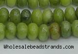 CRB2837 15.5 inches 6*10mm rondelle Chinese chrysoprase beads