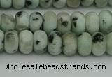 CRB2850 15.5 inches 4*6mm rondelle sesame jasper beads