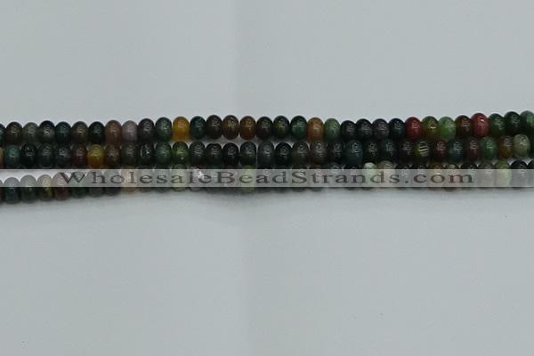 CRB2865 15.5 inches 4*6mm rondelle Indian agate beads