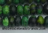 CRB2897 15.5 inches 6*10mm rondelle chrysocolla beads wholesale