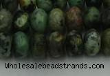 CRB2902 15.5 inches 6*10mm rondelle African turquoise beads