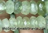 CRB3015 15.5 inches 5*9mm faceted rondelle prehnite beads