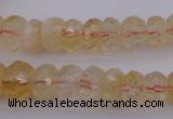 CRB302 15.5 inches 5*8mm - 10*14mm faceted rondelle citrine beads