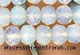 CRB3031 15.5 inches 7*10mm faceted rondelle opal beads wholesale