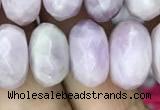 CRB3053 15.5 inches 9*16mm faceted rondelle kunzite beads