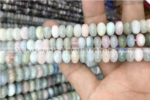 CRB3062 15.5 inches 6*9mm rondelle morganite gemstone beads