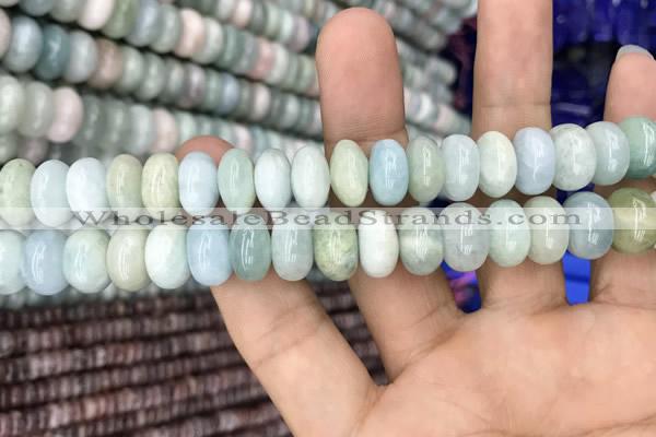 CRB3063 15.5 inches 7*12mm rondelle morganite gemstone beads