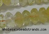 CRB308 15.5 inches 8*12mm faceted rondelle citrine gemstone beads