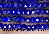 CRB3130 15.5 inches 2*3mm faceted rondelle tiny lapis lazuli beads