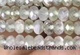 CRB3150 15.5 inches 2.5*4mm faceted rondelle tiny prehnite beads