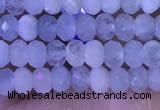 CRB3154 15.5 inches 2.5*4mm faceted rondelle tiny aquamarine beads