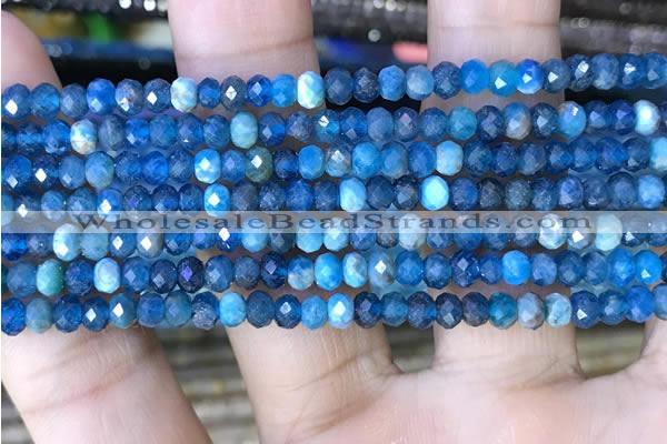 CRB3175 15.5 inches 2.5*4mm faceted rondelle tiny apatite beads