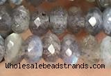 CRB3212 15.5 inches 3.5*6mm faceted rondelle labradorite beads