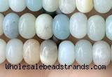 CRB4036 15.5 inches 4*6mm rondelle amazonite beads wholesale