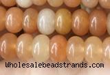 CRB4040 15.5 inches 4*6mm rondelle red aventurine beads wholesale