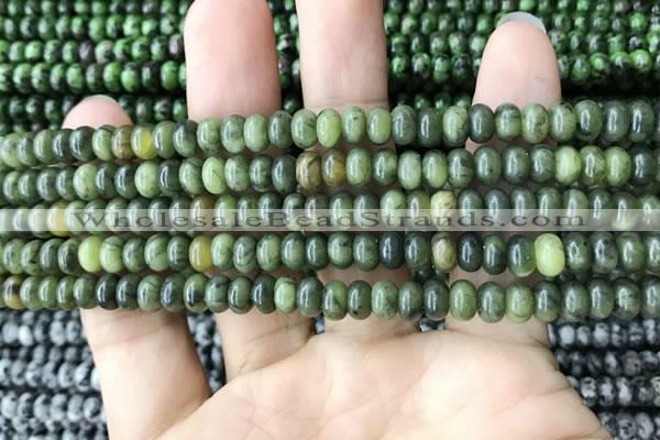 CRB4041 15.5 inches 4*6mm rondelle Canadian jade beads wholesale