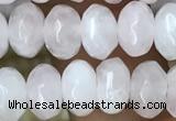 CRB4110 15.5 inches 5*8mm faceted rondelle rose quartz beads