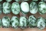 CRB4116 15.5 inches 5*8mm faceted rondelle Qinghai jade beads