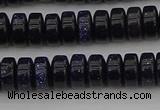 CRB420 15.5 inches 5*8mm rondelle blue goldstone beads wholesale