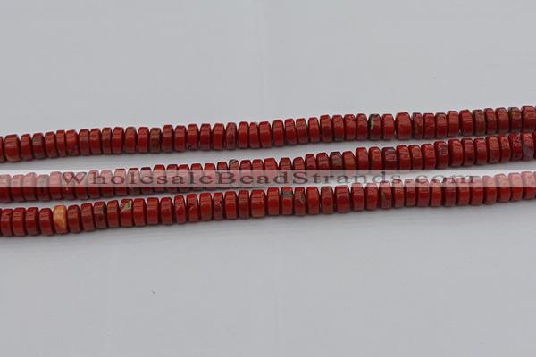 CRB438 15.5 inches 5*8mm rondelle red jasper beads wholesale