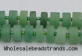 CRB472 15.5 inches 5*8mm tyre green aventurine beads wholesale