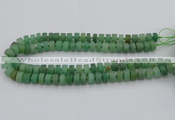 CRB472 15.5 inches 5*8mm tyre green aventurine beads wholesale