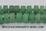 CRB473 15.5 inches 6*10mm tyre green aventurine beads wholesale