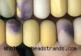 CRB5072 15.5 inches 5*8mm rondelle matte mookaite beads wholesale