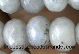 CRB5163 15.5 inches 5*8mm faceted rondelle labradorite beads