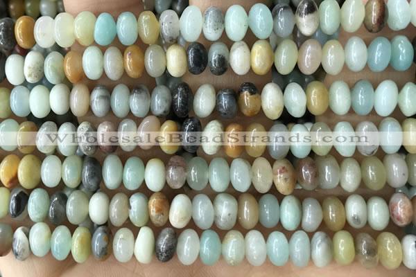 CRB5315 15.5 inches 4*6mm rondelle amazonite beads wholesale