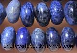 CRB5319 15.5 inches 4*6mm rondelle blue dumortierite beads