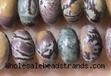 CRB5342 15.5 inches 5*8mm rondelle artistic jasper beads