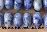 CRB5354 15.5 inches 5*8mm rondelle blue spot stone beads wholesale