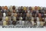 CRB5627 15.5 inches 4*7mm - 5*8mm faceted rondelle Botswana agate beads